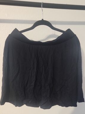 torrid Black Mini Skirt With Built In Shorts Skort 0 12/14